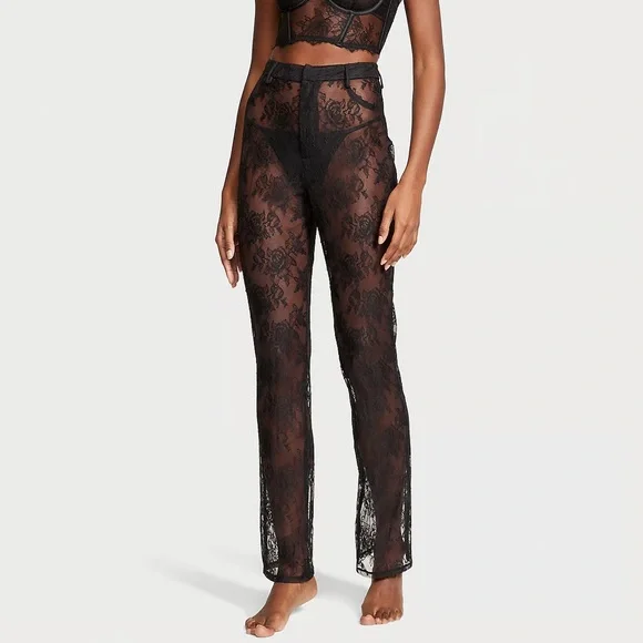 Pantalon Lacets Victoria's Secret PINK Taille XS - Gris, Neuf Avec étiquettes